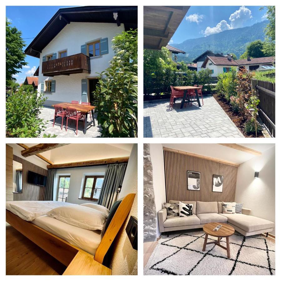 Neu - Ferienhaus Moritz & Josie Zur Alleinnutzung Ohlstadt Bagian luar foto