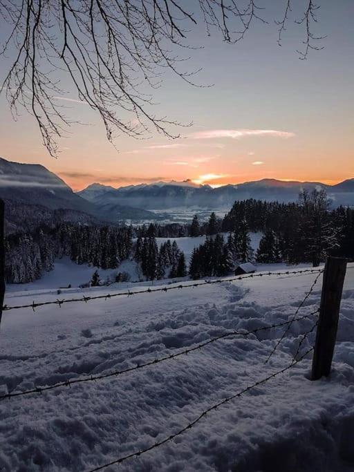 Neu - Ferienhaus Moritz & Josie Zur Alleinnutzung Ohlstadt Bagian luar foto